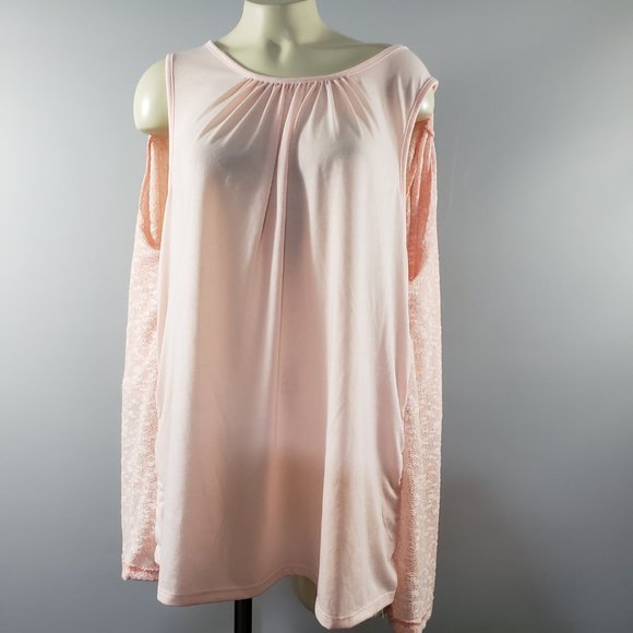 NWT Faded Glory Top with attached jacket Plus 1X - Picture 4 of 9